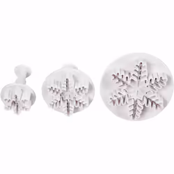Creativ Company Cookie cutters with stamp, White, Blister