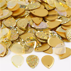 Creativ Company 522042, Sequins, Gold, 1.9 cm, 50 g, Polybag