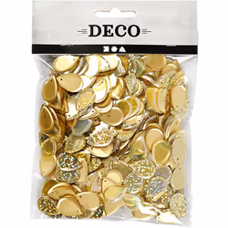 Creativ Company 522042 rhinestone/sequin Sequins Gold 1.9 cm
