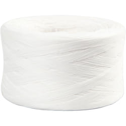 Creativ Company Paper Raffia Yarn, W: 7-8 mm, White, 100 M, 1 Roll