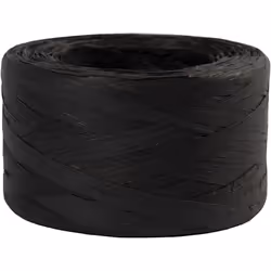 Creativ Company Paper Raffia Yarn, W: 7-8 mm, Black, 100 M, 1 Roll, Craft, Black, Paper, 100 m, 8 mm