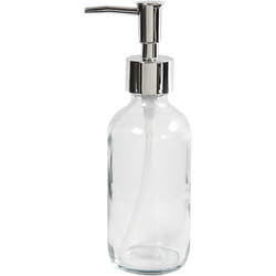 Creativ Company Soap Dispenser, H: 19,3 cm, 6,3 cm, 230 ml, Clear, 1 pc