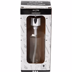Creativ Company Soap Dispenser, H: 19,3 cm, 6,3 cm, 230 ml, Clear, 1 pc