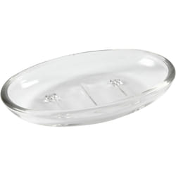 Creativ Company Soap Dish, H: 3 cm, L: 15 cm, W: 9,5 cm, Clear, 1 pc