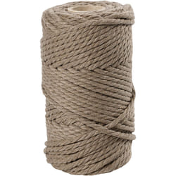 Creativ Company Macramé Cord, L: 55 m, 4 mm, Light Brown, 330 G, 1 Roll