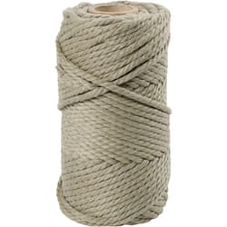 Creativ Company Macramé Cord, L: 55 m, 4 mm, Moss Green, 330 G, 1 Roll