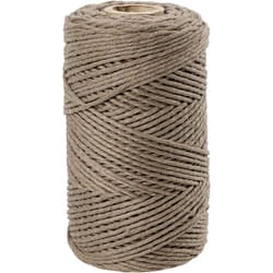 Creativ Company Macramé Cord, L: 198 m, 2 mm, Light Brown, 330 G, 1 Roll