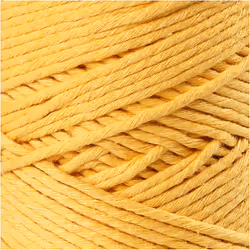 Creativ Company Macramé Cord, L: 198 m, 2 mm, Yellow, 330 G, 1 Roll