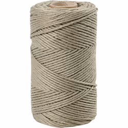 Creativ Company Macramé Cord, L: 198 m, 2 mm, Moss Green, 330 G, 1 Roll, Hand sewing, Green, Cotton, 198 m, 2 mm, 330 g