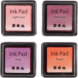Creativ Company Ink Pad, Multicolour, Black, Orange, Pink, Red, Any gender, 35 mm, 35 mm, 20 mm