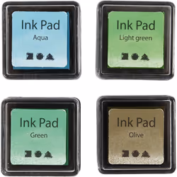 Creativ Company Ink Pad, Multicolour, Black, Blue, Green, Any gender, 35 mm, 35 mm, 20 mm