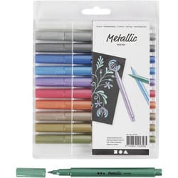 Creativ Company 37376 marker 12 pc(s) Metallic, Multicolour