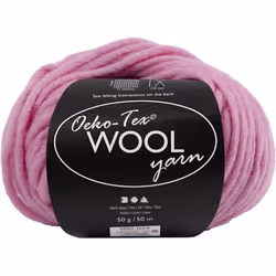 Creativ Company 4824540, Craft, Pink, Wool, 50 m, 100% Wool, 50 g