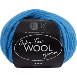 Creativ Company 4824558, Craft, Turquoise, Wool, 50 m, 100% Wool, 50 g