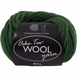Creativ Company 4824567, Craft, Green, Wool, 50 m, 100% Wool, 50 g