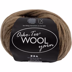 Creativ Company 4824585, Craft, Brown, Wool, 50 m, 100% Wool, 50 g