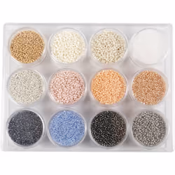 Creativ Company 68236, Glass, Multicolour, Seed bead, 12 pc(s)