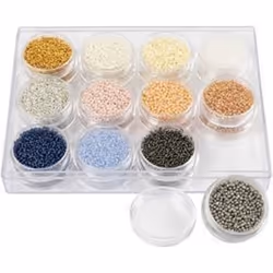 Creativ Company 68236 beads Seed bead Glass Multicolour 12 pc(s)