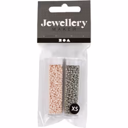 Creativ Company 68691 beads Seed bead Glass Grey, Rose