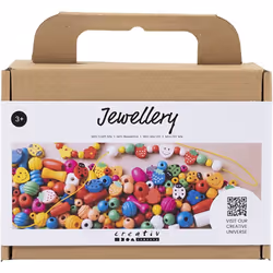 Creativ Company 977547, Children's jewellery making set, 3 yr(s), Wood, Multicolour