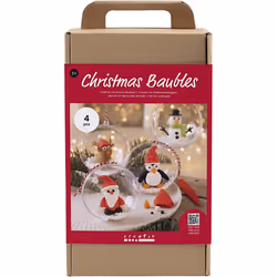 Creativ Company Craft Kit Christmas Baubles, Children's craft kit, 5 yr(s), Multicolour