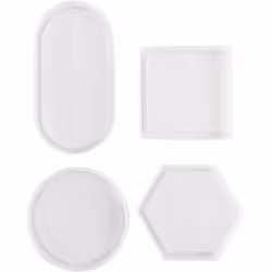 Creativ Company 37120, Translucent, White, Silicone, CE, 4 pc(s), 15 mm