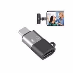 PULUZ 8 Pin to USB-C / Type-C OTG Adapter (Black)