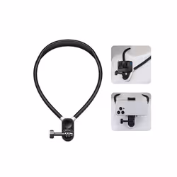 PULUZ Magnetic Silicone Collar Bracket POV View Mount with Phone Clamp for GoPro Action Cameras / Phones (Black)
