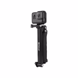 PULUZ 3-Way Grip Foldable Tripod Selfie-stick Extension Monopod for GoPro, Insta360 ONE R, DJI Osmo Action and Other Action Cameras, Length: 20-58cm