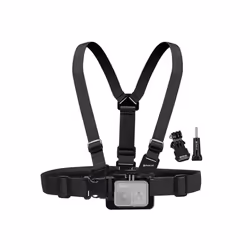 PULUZ Adjustable Chest Mount Belt with J Hook for GoPro HERO12/11/10/9 & Action Cameras