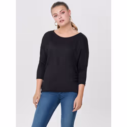 ONLY 15124402, Top (garment), Adult, Female, Black, XS, Round neckline