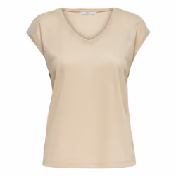 ONLY 15136069 Top (garment) V-neck Short sleeve Polyester, Viscose