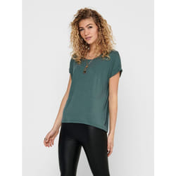 ONLY 15106662 T-shirt Round neckline Short sleeve Elastane, Polyester, Viscose