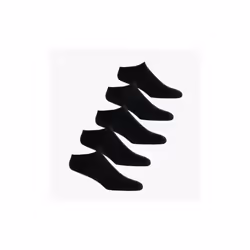 Jack & Jones BASIC MULTI SHORT Mens Cotton Mix 5 Pack Socks Black