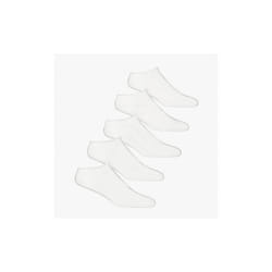 Jack & Jones BASIC MULTI SHORT Mens Cotton Mix 5 Pack Socks White