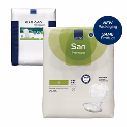 Abena San Premium Incontinence Pads  Moderate Absorbency  Sizes 4 to 7  Size 4  30 Count