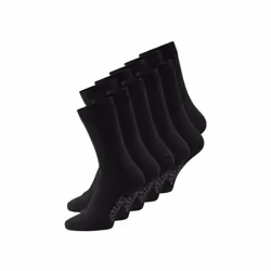 Jack & Jones 12125756, Knee socks, Black, Adult, One Size, Sportive, Cotton, Elastane, Polyester