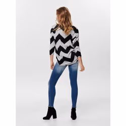 ONLY 15144286 Top (garment) Round neckline Long sleeve Elastane, Polyester