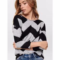 ONLY 15144286 Top (garment) Round neckline Long sleeve Elastane, Polyester - Additional view 6