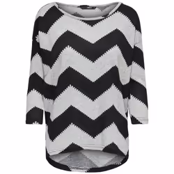 ONLY 15144286 Top (garment) Round neckline Long sleeve Elastane, Polyester