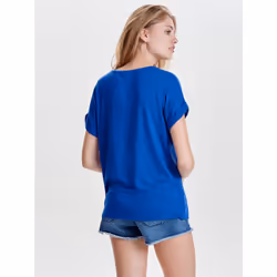 ONLY 15106662 T-shirt Round neckline Short sleeve Elastane, Polyester, Viscose