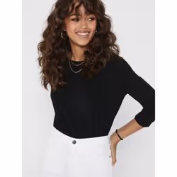 ONLY 15157920 Top (garment) Round neckline Long sleeve Elastane, Polyester, Viscose - Additional view 6