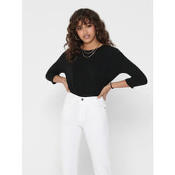 ONLY 15157920 Top (garment) Round neckline Long sleeve Elastane, Polyester, Viscose