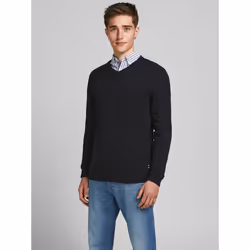 Jack & Jones 12137194, Adult, Black, L, Cotton, Do not bleach, Do not tumble dry