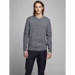 Jack & Jones 12137194, Adult, Grey, M, Cotton, Do not bleach, Do not tumble dry
