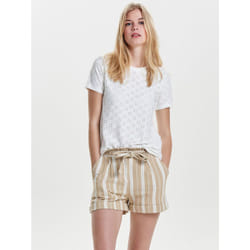 ONLY 15158450 Top (garment) Round neckline Short sleeve Elastane, Polyester
