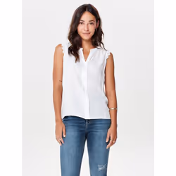 ONLY 15157656, Tank top, Adult, Female, White, White / White, V-neck