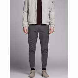 Jack & Jones 12140326, Cargo, Adult, Grey, Cotton, Elastane, Do not bleach, Natural drying