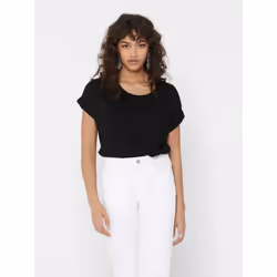 ONLY 15106662, T-shirt, Adult, Female, Black, M, Round neckline