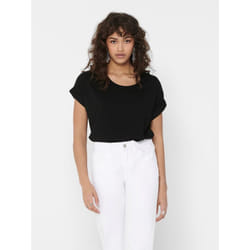 ONLY 15106662 T-shirt Round neckline Short sleeve Elastane, Polyester, Viscose